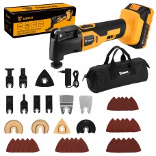 Реноватор DEKO DKOT20 быстрозажимной, в сумке + набор предметов 38 шт, 20В, 1*2.0Ач, з/у 063-2052