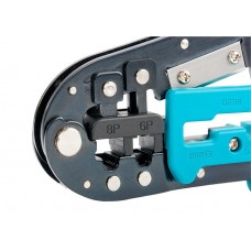 Клещи для обжима телефонных и компьютерных клемм RJ-45, 6P, 8P и RJ-11/12, 6P, 8P Gross, ( 17719 ) Клещи для обжима телефонных и компьютерных клемм RJ-45, 6P, 8P и RJ-11/12, 6P, 8P Gross, ( 17719 )