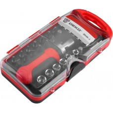 Отвертка с набором бит и торцевых головок DEKO BS30-1 (30 предметов) 065-0503 Отвертка с набором бит и торцевых головок DEKO BS30-1 (30 предметов) 065-0503