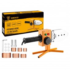 Аппарат для сварки полипропиленовых труб DEKO PPWM2100W в металлическом кейсе, 6 насадок (20-63 мм) 063-4249 Аппарат для сварки полипропиленовых труб DEKO PPWM2100W в металлическом кейсе, 6 насадок (20-63 мм) 063-4249