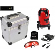 Построитель лазерных плоскостей самовыравнивающийся ZITREK LL1V1H-Li-MC (2 линии, красный луч, литиевый аккумулятор, металлический кейс) 065-0186