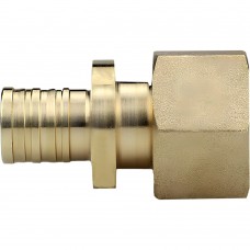 Муфта VARMEGA Slide-fit переходная (переходник) с ВН резьбой, 20х3/4", латунная, аксиальная, VM51314