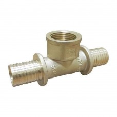 Тройник VARMEGA Slide-fit с внутренней резьбой, 16х1/2", латунный, аксиальный, VM51111 Тройник VARMEGA Slide-fit с внутренней резьбой, 16х1/2", латунный, аксиальный, VM51111