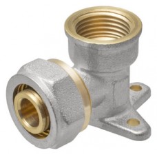 Уголок с крепл. (водорозетка) цанга/внутр.р. Ø20х1/2" VALFEX (130/10) Уголок с крепл. (водорозетка) цанга/внутр.р. Ø20х1/2" VALFEX (130/10)