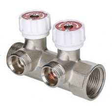 Коллектор с регулирующими вентилями 4 выхода Ø1"х3/4" евроконус угол 90° VALTEC Коллектор с регулирующими вентилями 4 выхода Ø1"х3/4" евроконус угол 90° VALTEC