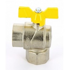 Кран шар.угл. газовый Ø1/2" внутр./внутр. бабочка TIM (18/72) Кран шар.угл. газовый Ø1/2" внутр./внутр. бабочка TIM (18/72)