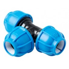 Тройник ПНД Ø63 UNIO синий (3/17) Тройник ПНД Ø63 UNIO синий (3/17)