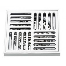 Трап внутр. канал. вертикальный 100х100 метал. решетка "Хром" Ø50 GAPPO G81051 Трап внутр. канал. вертикальный 100х100 метал. решетка "Хром" Ø50 GAPPO G81051