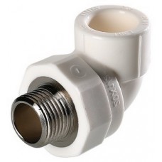 Уголок комб. нар.р. PP-R Ø32х1" VALTEC Белый (5/100) Уголок комб. нар.р. PP-R Ø32х1" VALTEC Белый (5/100)