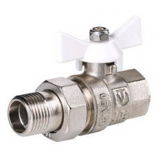 Кран шар. с полусгоном Ø3/4" внутр./нар. белый VALTEC Base (7/84) Кран шар. с полусгоном Ø3/4" внутр./нар. белый VALTEC Base (7/84)