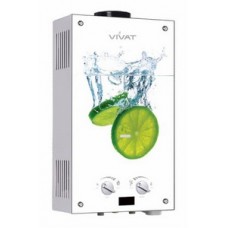 Газовая колонка VIVAT GLS 20-10 F Декор Лайм, 10л/мин Газовая колонка VIVAT GLS 20-10 F Декор Лайм, 10л/мин