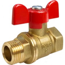 Кран шар. Ø3/4" внутр./нар. бабочка VALFEX (18/72) Кран шар. Ø3/4" внутр./нар. бабочка VALFEX (18/72)