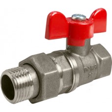 Кран шар. с полусгоном ник. Ø1¼" внутр./нар. бабочка VALFEX (4/16) Кран шар. с полусгоном ник. Ø1¼" внутр./нар. бабочка VALFEX (4/16)