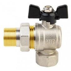 Кран шар. угл. с полусгоном ник. Ø1" внутр./нар. бабочка TIM (24) Кран шар. угл. с полусгоном ник. Ø1" внутр./нар. бабочка TIM (24)