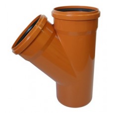 Тройник наруж. канал. Ø200х200*45° БИПЛАСТ