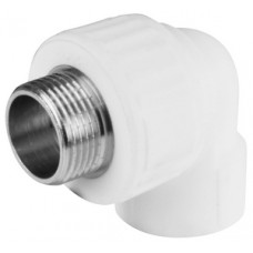 Уголок комб. нар.р. PP-R Ø25х3/4" VALFEX Белый (15/75) Уголок комб. нар.р. PP-R Ø25х3/4" VALFEX Белый (15/75)