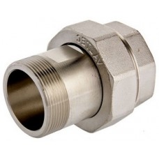 Сгон разб. прямой внутр./нар. Ø1½" никель VALTEC (5/15) Сгон разб. прямой внутр./нар. Ø1½" никель VALTEC (5/15)