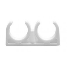 Опора двойная PP-R Ø25х27 VALFEX Белый (100/400) Опора двойная PP-R Ø25х27 VALFEX Белый (100/400)