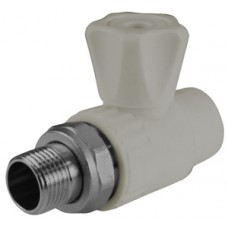 Кран шаровой с полусгоном PP-R прямой Ø25х1/2" VALFEX Серый (10/50) Кран шаровой с полусгоном PP-R прямой Ø25х1/2" VALFEX Серый (10/50)