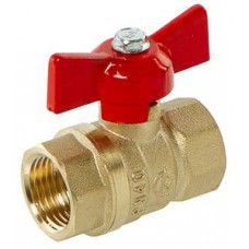 Кран шар. Ø1/2" внутр./внутр. бабочка PN40 ГАЛЛОП 230 (60)