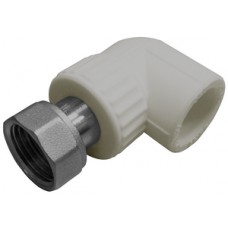 Уголок комб. с нак. гайкой PP-R Ø20х3/4" VALFEX Серый (20/80) Уголок комб. с нак. гайкой PP-R Ø20х3/4" VALFEX Серый (20/80)