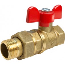 Кран шар. с полусгоном Ø3/4" внутр./нар. бабочка VALFEX (14/56) Кран шар. с полусгоном Ø3/4" внутр./нар. бабочка VALFEX (14/56)