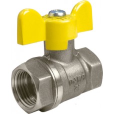 Кран шар. газовый ник. Ø3/4" внутр./внутр. бабочка VALFEX (20/80) Кран шар. газовый ник. Ø3/4" внутр./внутр. бабочка VALFEX (20/80)