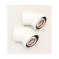 Отвод коаксиальный ARISTON 45° M/F d60/100 (2) Отвод коаксиальный ARISTON 45° M/F d60/100 (2)