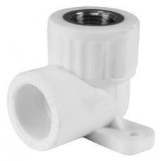 Уголок комб. с креплением внутр.р. PP-R Ø20х3/4" VALFEX Белый (15/60) Уголок комб. с креплением внутр.р. PP-R Ø20х3/4" VALFEX Белый (15/60)