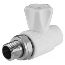 Кран шаровой с полусгоном PP-R прямой Ø20х1/2" VALFEX Белый (10/60) Кран шаровой с полусгоном PP-R прямой Ø20х1/2" VALFEX Белый (10/60)