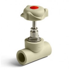 Вентиль запорный PP-R Ø20 PRO AQUA Серый (1/50) Вентиль запорный PP-R Ø20 PRO AQUA Серый (1/50)