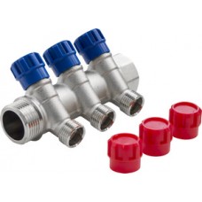 Коллектор с регулирующими вентилями 3 вых. Ø1"х1/2" нар.р. VALFEX (20) Коллектор с регулирующими вентилями 3 вых. Ø1"х1/2" нар.р. VALFEX (20)