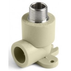 Уголок комб. с креплением нар.р. PP-R Ø25х1/2" PRO AQUA Серый (10/90) Уголок комб. с креплением нар.р. PP-R Ø25х1/2" PRO AQUA Серый (10/90)