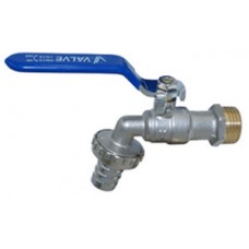 Кран водоразборный Ø1/2" нар.р. ручка TIM Эконом (90)