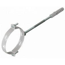 Крепление к стене Ø80мм белое металл. (вод. хомут) KRATS Крепление к стене Ø80мм белое металл. (вод. хомут) KRATS