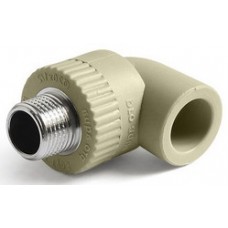 Уголок комб. нар.р. PP-R Ø25х3/4" PRO AQUA Серый (10/100) Уголок комб. нар.р. PP-R Ø25х3/4" PRO AQUA Серый (10/100)