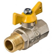 Кран шар. газовый Ø1/2" внутр./нар. бабочка VALTEC Valgas (16/144) Кран шар. газовый Ø1/2" внутр./нар. бабочка VALTEC Valgas (16/144)