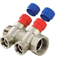 Коллектор с регулирующими вентилями 4 выхода Ø1"х3/4" евроконус VALTEC (25) Коллектор с регулирующими вентилями 4 выхода Ø1"х3/4" евроконус VALTEC (25)