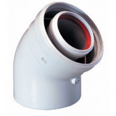 Отвод коаксиальный ARISTON 45° M/F d110/150 Отвод коаксиальный ARISTON 45° M/F d110/150