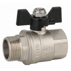 Кран шар. Ø1/2" внутр./нар. бабочка GAPPO