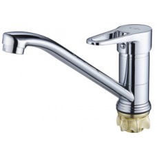 Смеситель для кухни цинк на гайке длин.излив картридж Ø35 SOLONE 4F-A045 Смеситель для кухни цинк на гайке длин.излив картридж Ø35 SOLONE 4F-A045