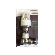 Термостатический комплект прямой Ø1/2" TIM, RVKD206.02 Термостатический комплект прямой Ø1/2" TIM, RVKD206.02