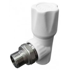 Вентиль с полусгоном PP-R Ø20х1/2" угловой VALFEX Белый (15/60)