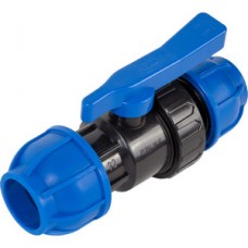 Кран шар. ПНД Ø40 UNIO синий Кран шар. ПНД Ø40 UNIO синий