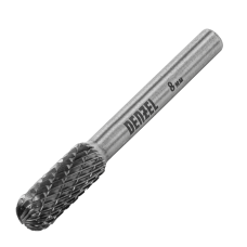Борфреза по металлу DENZEL твердосплавная, цилиндрическая закругленная, тип-С, 8 мм Борфреза по металлу DENZEL твердосплавная, цилиндрическая закругленная, тип-С, 8 мм