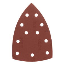 Треугольник абразивный на ворc. подложке под "липучку", перф., P 320, 150х150х100 мм, 5 шт. Denzel