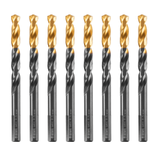 Сверло по металлу DENZEL 8,5 мм, HSS-Tin, Golden Tip, 8 шт. Сверло по металлу DENZEL 8,5 мм, HSS-Tin, Golden Tip, 8 шт.