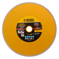 Диск алмазный отрезной DENZEL73132, сплошной, 230 x 22.2 мм, мокрая резка Диск алмазный отрезной DENZEL73132, сплошной, 230 x 22.2 мм, мокрая резка