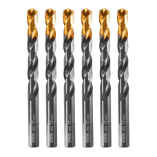 Сверло по металлу DENZEL 12 мм, HSS-Tin, Golden Tip, 6 шт. Сверло по металлу DENZEL 12 мм, HSS-Tin, Golden Tip, 6 шт.