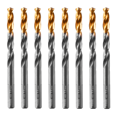 Сверло по металлу DENZEL 7,5 мм, HSS-Tin, Golden Tip, 8 шт. Сверло по металлу DENZEL 7,5 мм, HSS-Tin, Golden Tip, 8 шт.